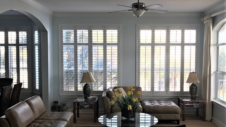 Austin living room shutters